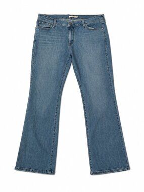 Levi's Bootcut Jeans Women's 18W Medium Wash Plus Size Denim